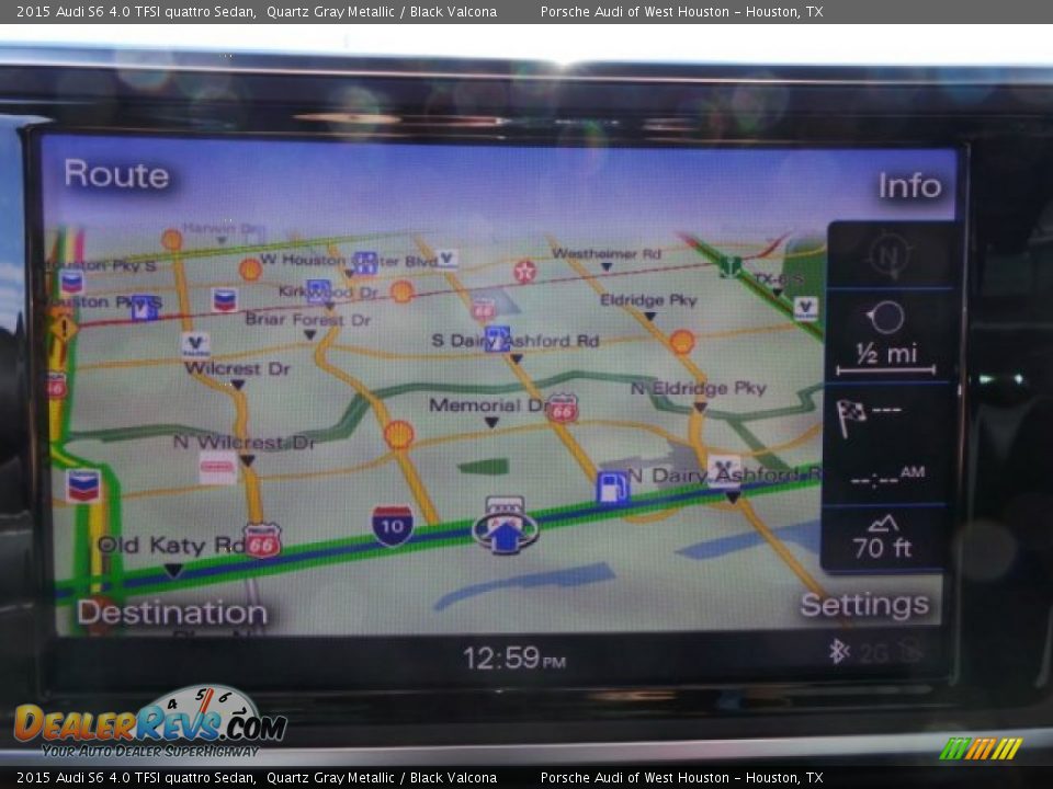 2015 Audi S6 4.0 TFSI quattro Sedan Quartz Gray Metallic / Black Valcona Photo #17