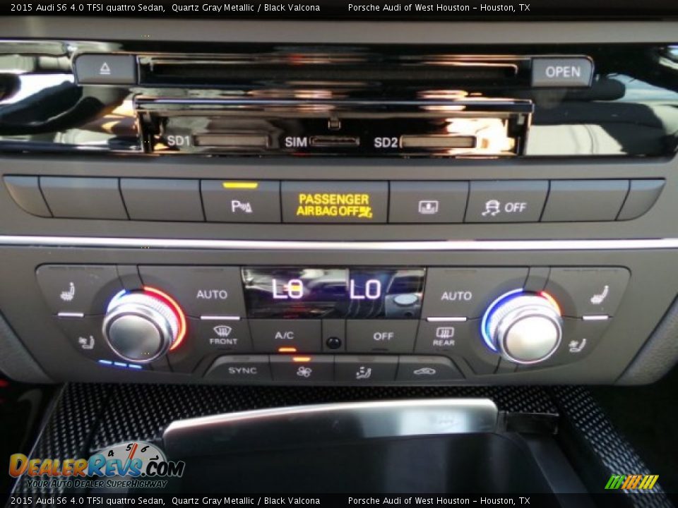 2015 Audi S6 4.0 TFSI quattro Sedan Quartz Gray Metallic / Black Valcona Photo #20
