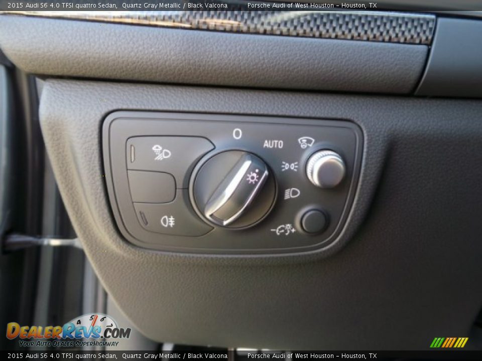 2015 Audi S6 4.0 TFSI quattro Sedan Quartz Gray Metallic / Black Valcona Photo #23