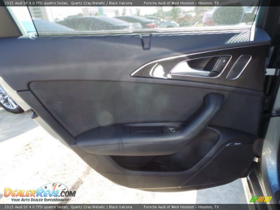 2015 Audi S6 4.0 TFSI quattro Sedan Quartz Gray Metallic / Black Valcona Photo #24