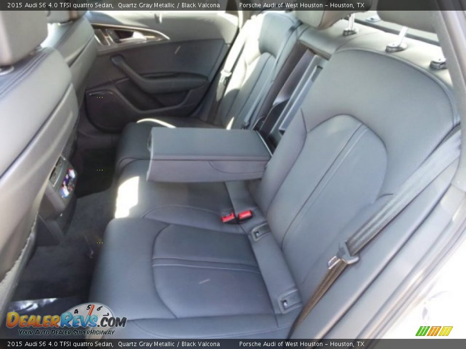 2015 Audi S6 4.0 TFSI quattro Sedan Quartz Gray Metallic / Black Valcona Photo #26