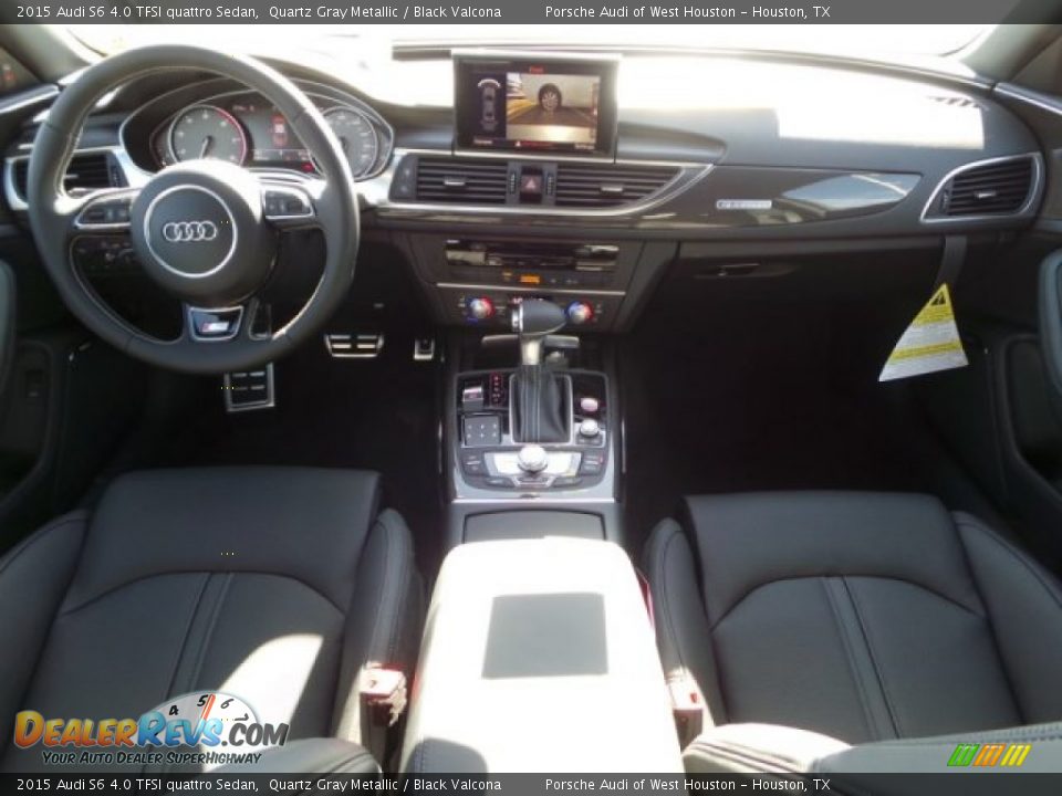 2015 Audi S6 4.0 TFSI quattro Sedan Quartz Gray Metallic / Black Valcona Photo #27