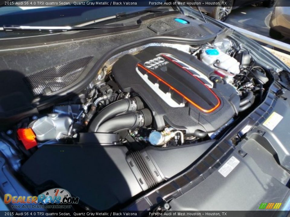 2015 Audi S6 4.0 TFSI quattro Sedan Quartz Gray Metallic / Black Valcona Photo #30