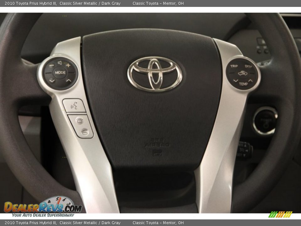 2010 Toyota Prius Hybrid III Classic Silver Metallic / Dark Gray Photo #6
