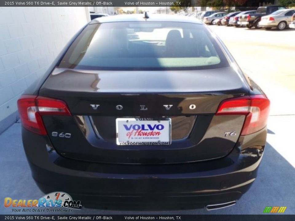 2015 Volvo S60 T6 Drive-E Savile Grey Metallic / Off-Black Photo #4