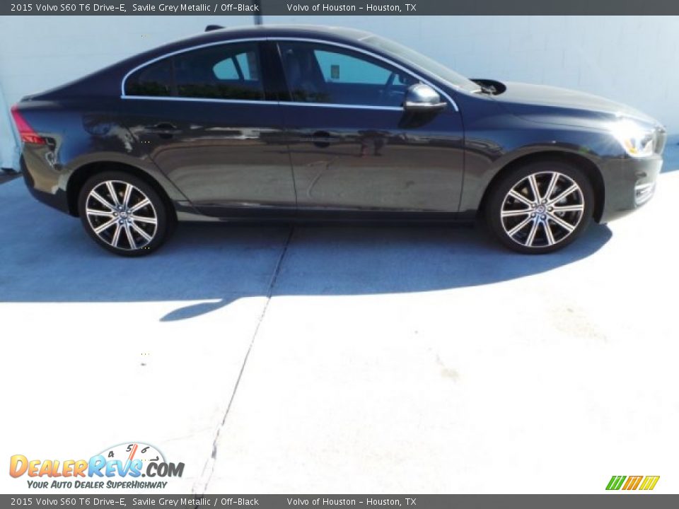 2015 Volvo S60 T6 Drive-E Savile Grey Metallic / Off-Black Photo #6