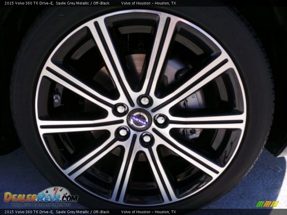 2015 Volvo S60 T6 Drive-E Savile Grey Metallic / Off-Black Photo #7