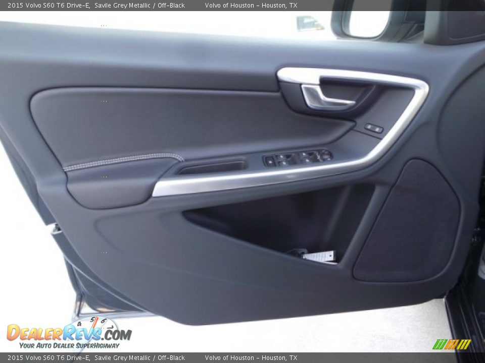 2015 Volvo S60 T6 Drive-E Savile Grey Metallic / Off-Black Photo #8