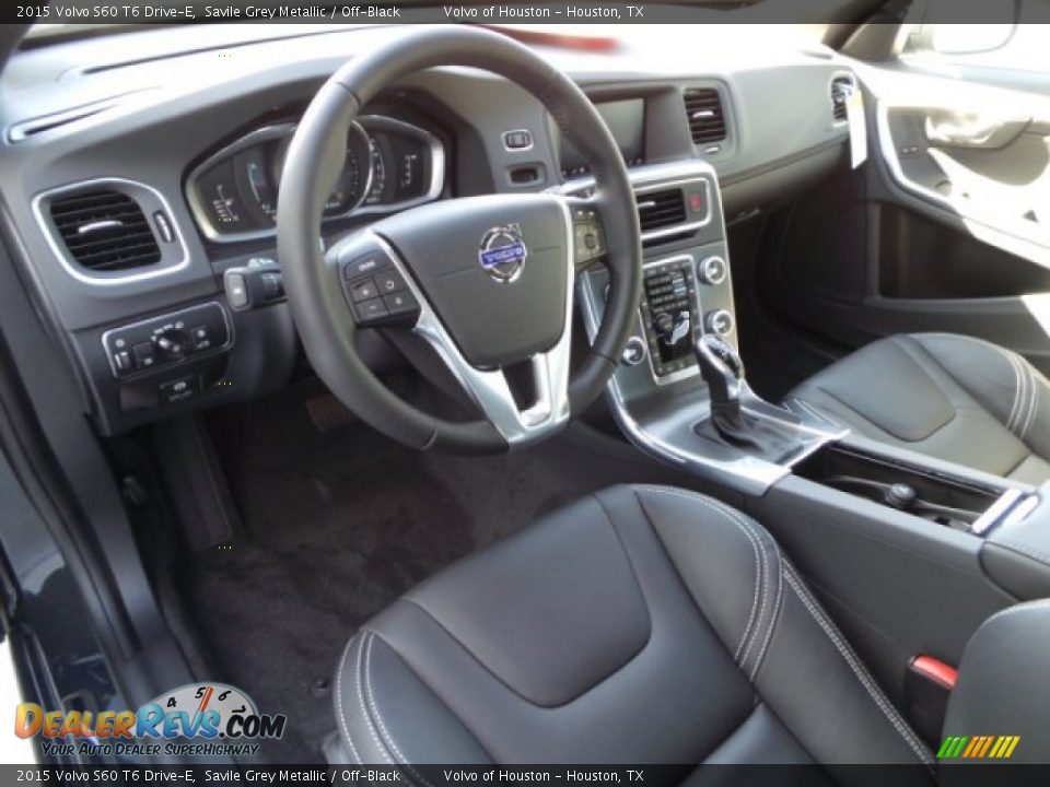 2015 Volvo S60 T6 Drive-E Savile Grey Metallic / Off-Black Photo #9