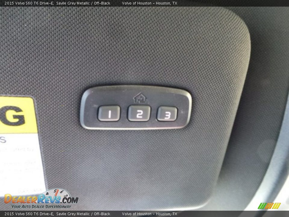 2015 Volvo S60 T6 Drive-E Savile Grey Metallic / Off-Black Photo #13