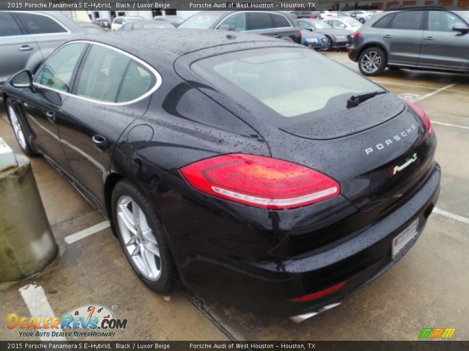 2015 Porsche Panamera S E-Hybrid Black / Luxor Beige Photo #4