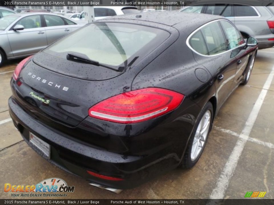 2015 Porsche Panamera S E-Hybrid Black / Luxor Beige Photo #5