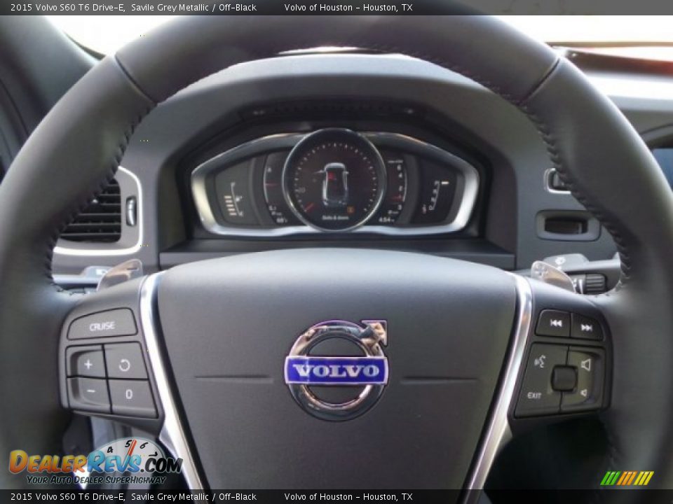 2015 Volvo S60 T6 Drive-E Savile Grey Metallic / Off-Black Photo #18