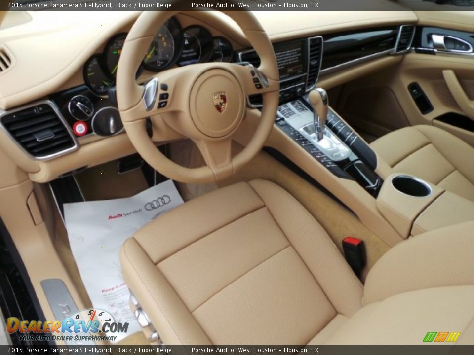 Luxor Beige Interior - 2015 Porsche Panamera S E-Hybrid Photo #10