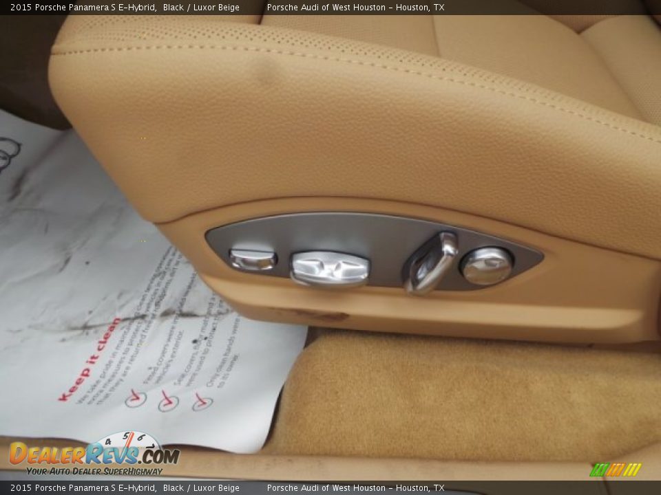2015 Porsche Panamera S E-Hybrid Black / Luxor Beige Photo #12