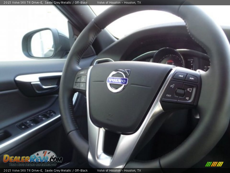 2015 Volvo S60 T6 Drive-E Savile Grey Metallic / Off-Black Photo #23