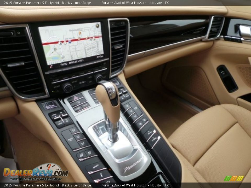 2015 Porsche Panamera S E-Hybrid Black / Luxor Beige Photo #13
