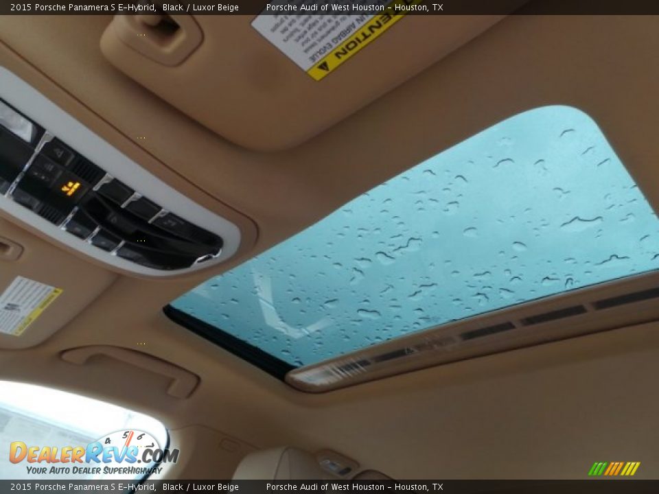 2015 Porsche Panamera S E-Hybrid Black / Luxor Beige Photo #16
