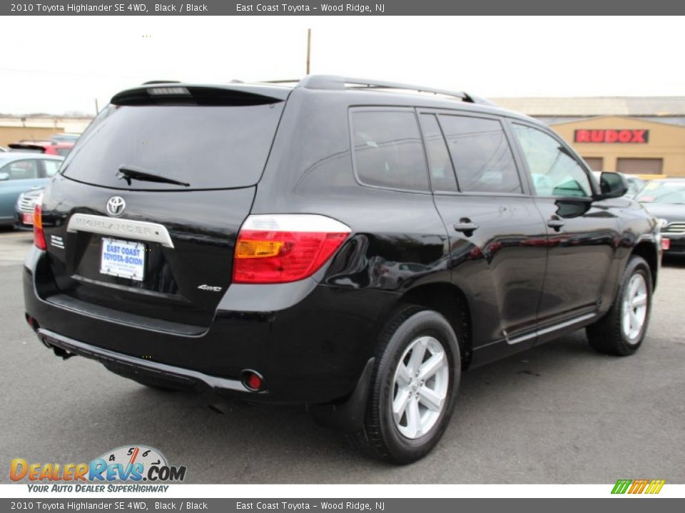 2010 Toyota Highlander SE 4WD Black / Black Photo #3