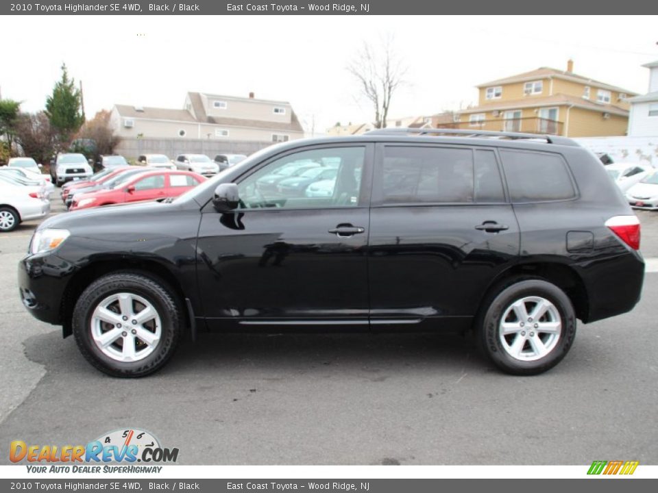 2010 Toyota Highlander SE 4WD Black / Black Photo #6