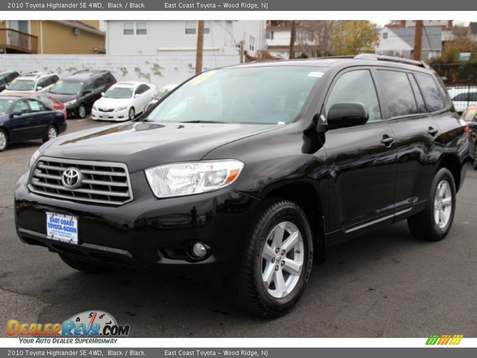 2010 Toyota Highlander SE 4WD Black / Black Photo #7