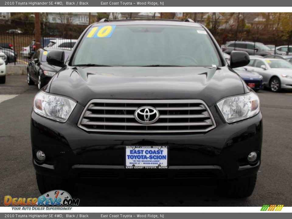 2010 Toyota Highlander SE 4WD Black / Black Photo #8