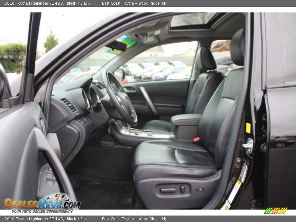 2010 Toyota Highlander SE 4WD Black / Black Photo #12