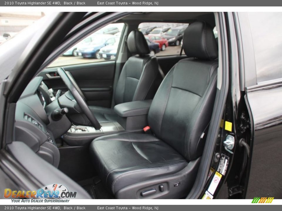 2010 Toyota Highlander SE 4WD Black / Black Photo #13