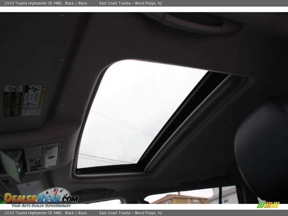 2010 Toyota Highlander SE 4WD Black / Black Photo #14