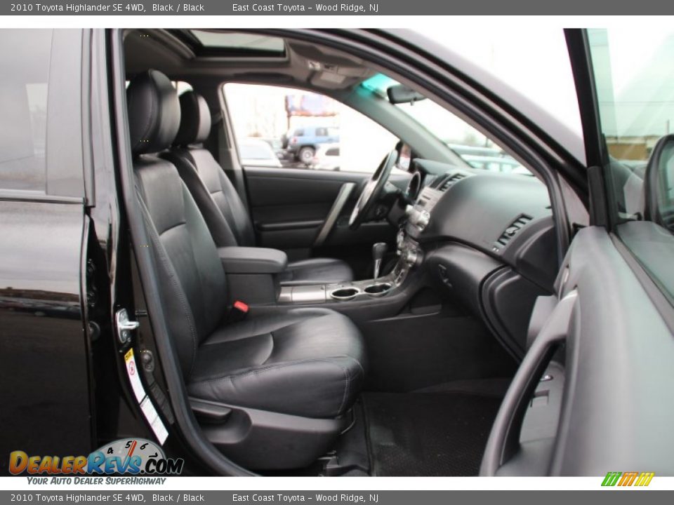 2010 Toyota Highlander SE 4WD Black / Black Photo #25