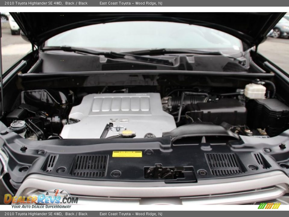 2010 Toyota Highlander SE 4WD Black / Black Photo #26
