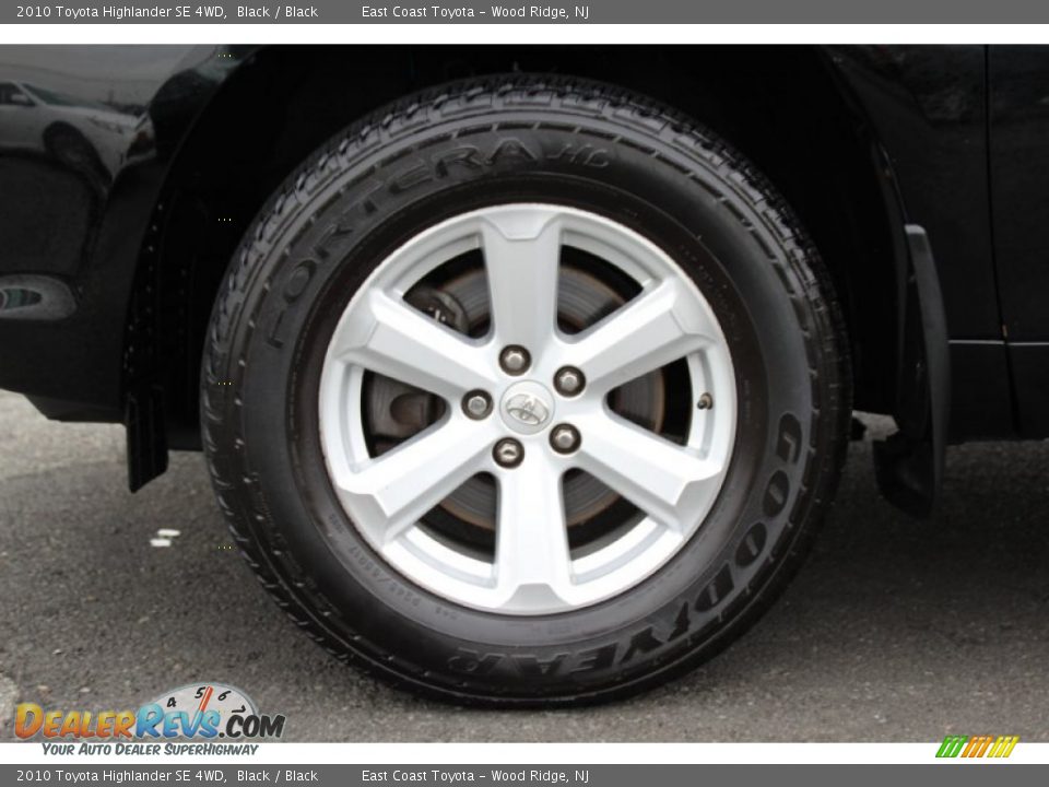 2010 Toyota Highlander SE 4WD Black / Black Photo #28