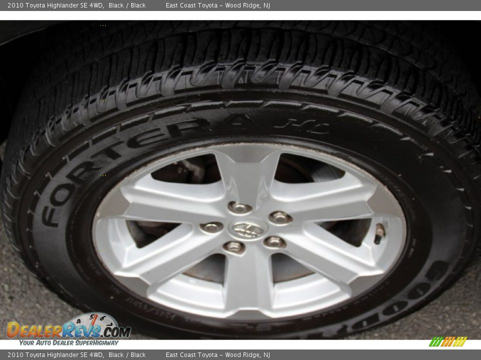 2010 Toyota Highlander SE 4WD Black / Black Photo #29