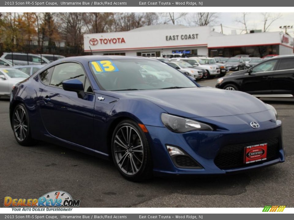 2013 Scion FR-S Sport Coupe Ultramarine Blue / Black/Red Accents Photo #1