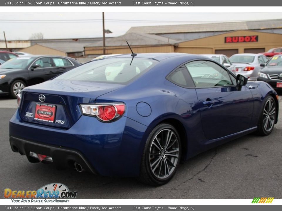 2013 Scion FR-S Sport Coupe Ultramarine Blue / Black/Red Accents Photo #3