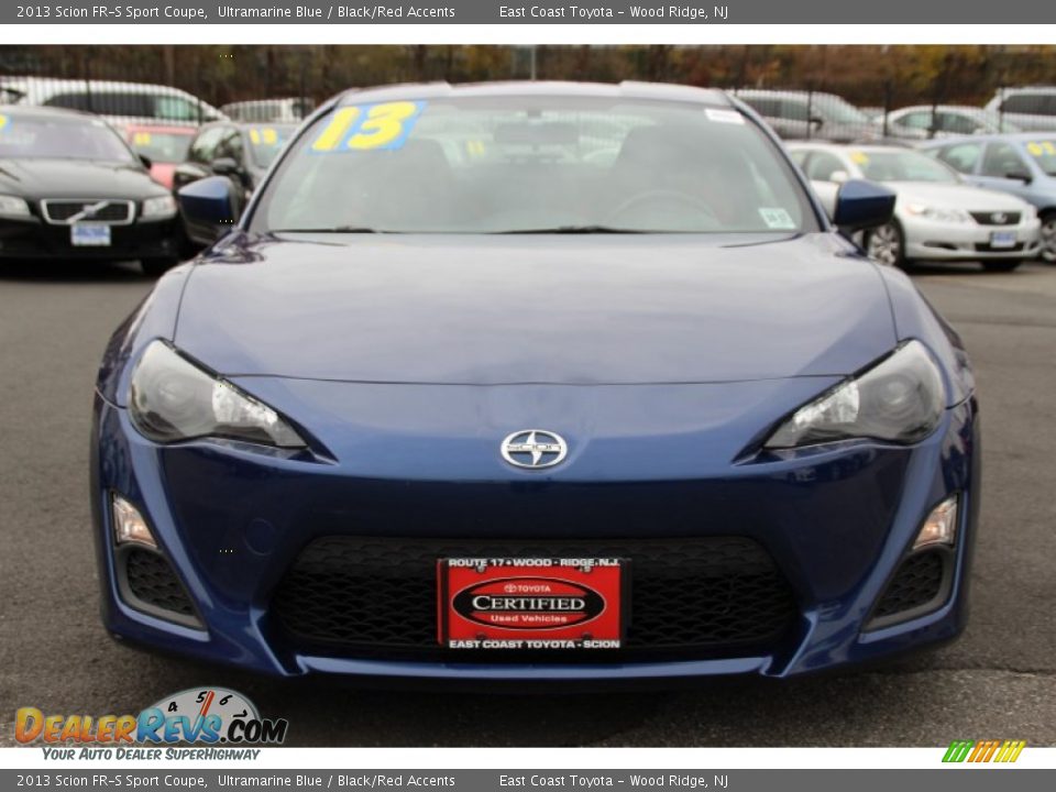 2013 Scion FR-S Sport Coupe Ultramarine Blue / Black/Red Accents Photo #8
