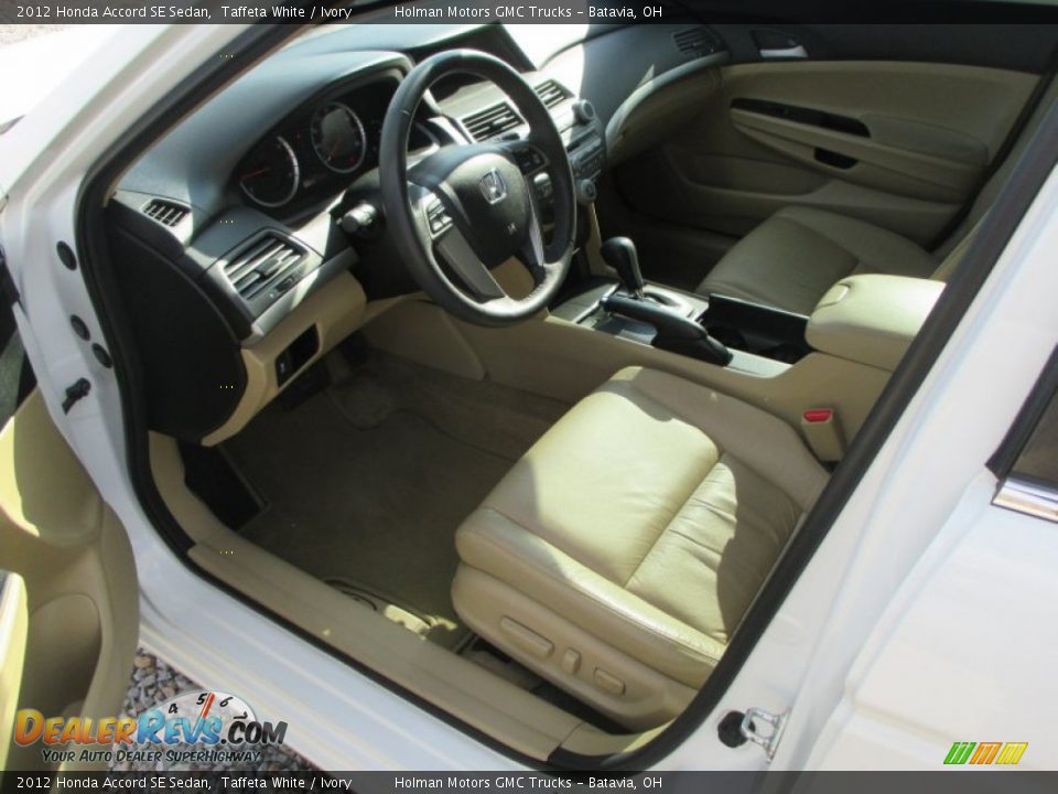 2012 Honda Accord SE Sedan Taffeta White / Ivory Photo #5