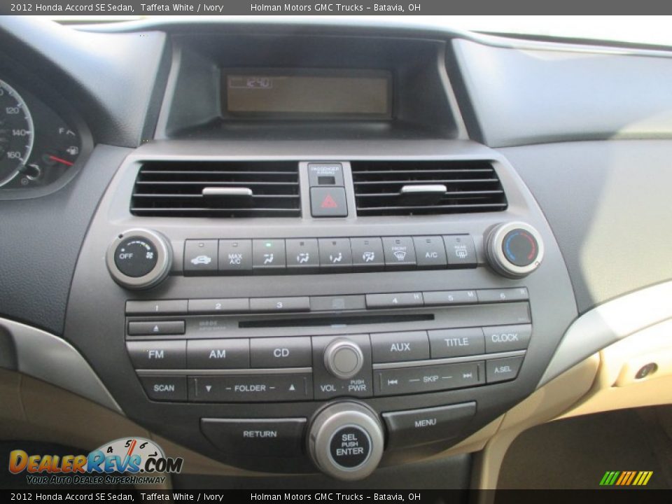 2012 Honda Accord SE Sedan Taffeta White / Ivory Photo #7