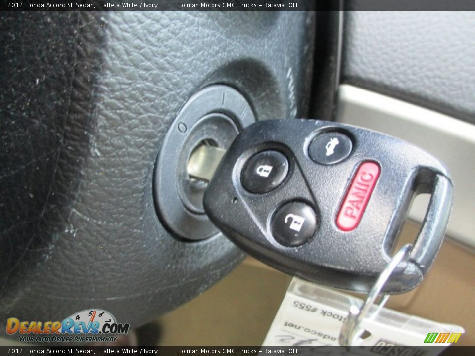 2012 Honda Accord SE Sedan Taffeta White / Ivory Photo #12