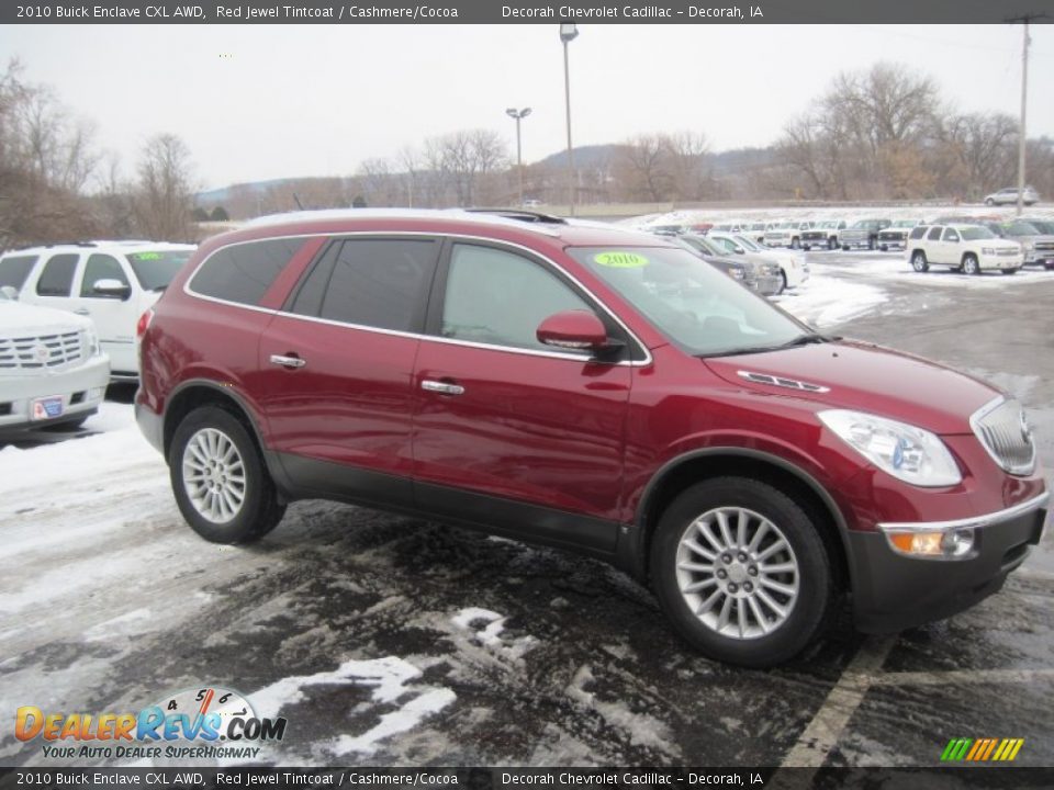 2010 Buick Enclave CXL AWD Red Jewel Tintcoat / Cashmere/Cocoa Photo #3