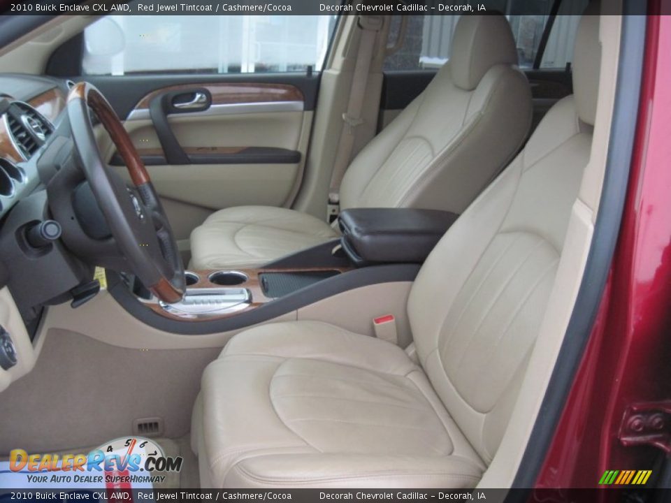 2010 Buick Enclave CXL AWD Red Jewel Tintcoat / Cashmere/Cocoa Photo #6