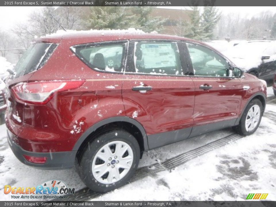 2015 Ford Escape S Sunset Metallic / Charcoal Black Photo #2