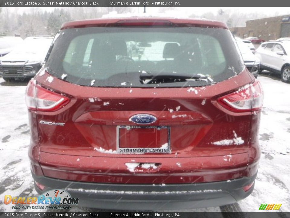 2015 Ford Escape S Sunset Metallic / Charcoal Black Photo #3