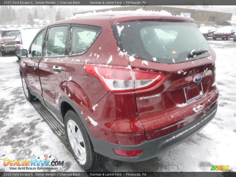 2015 Ford Escape S Sunset Metallic / Charcoal Black Photo #4