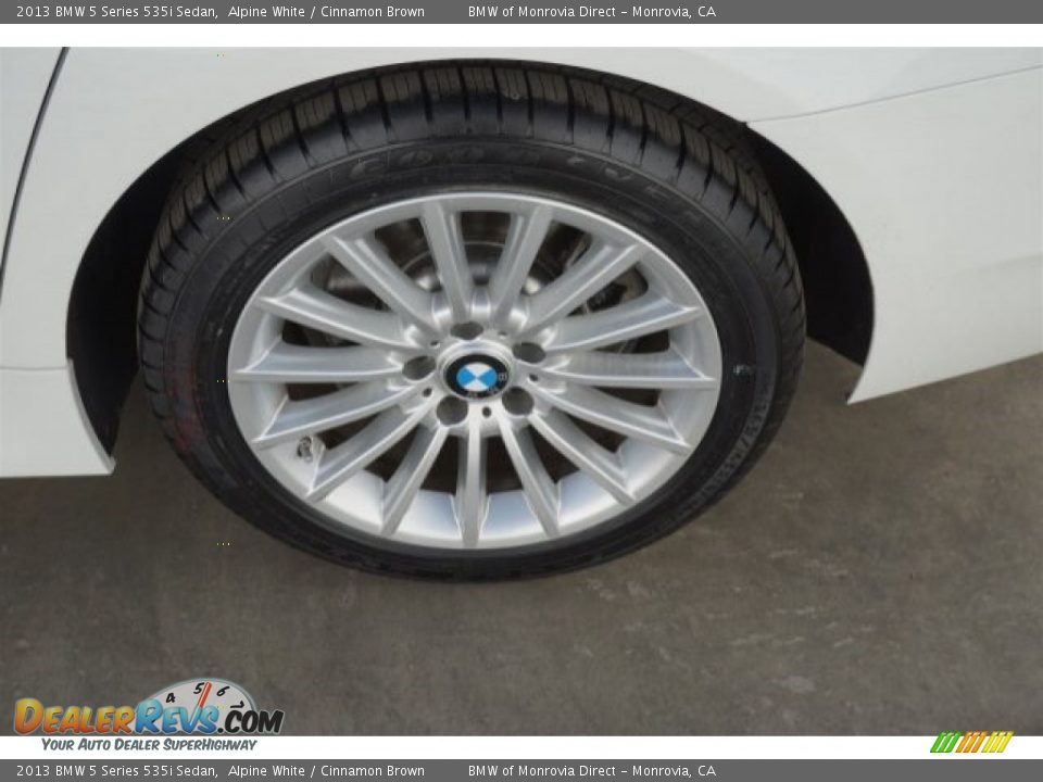 2013 BMW 5 Series 535i Sedan Alpine White / Cinnamon Brown Photo #21