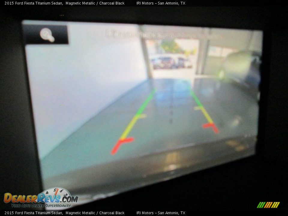 2015 Ford Fiesta Titanium Sedan Magnetic Metallic / Charcoal Black Photo #15