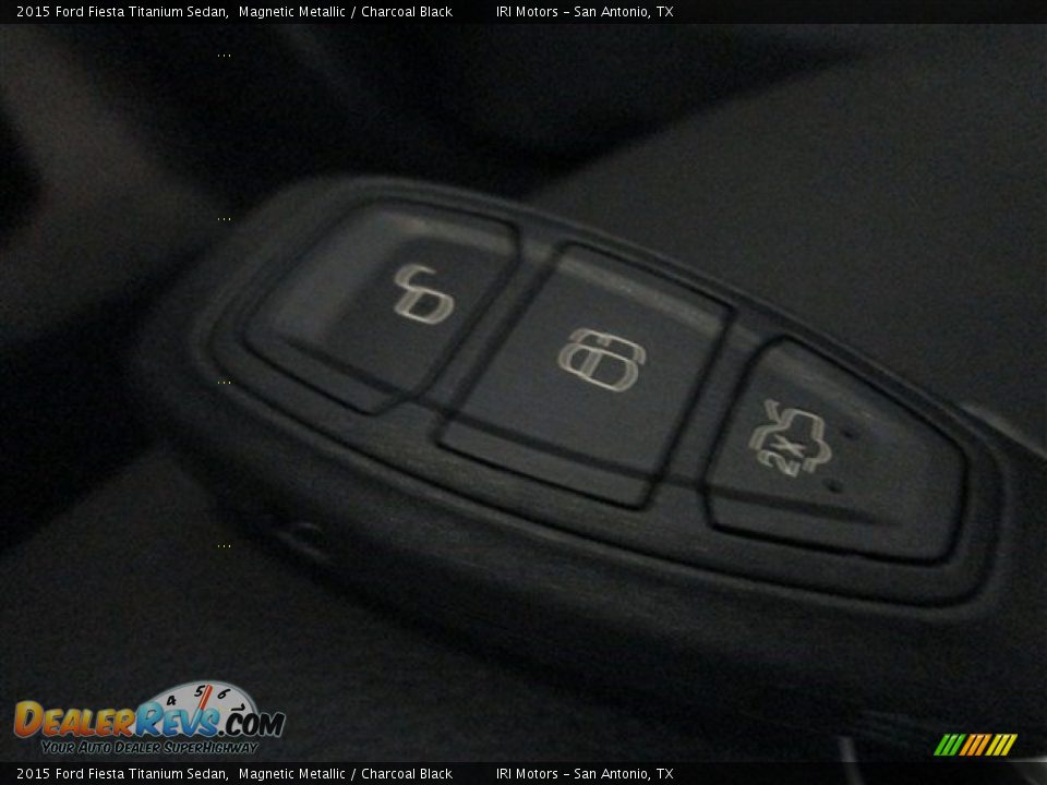 2015 Ford Fiesta Titanium Sedan Magnetic Metallic / Charcoal Black Photo #20