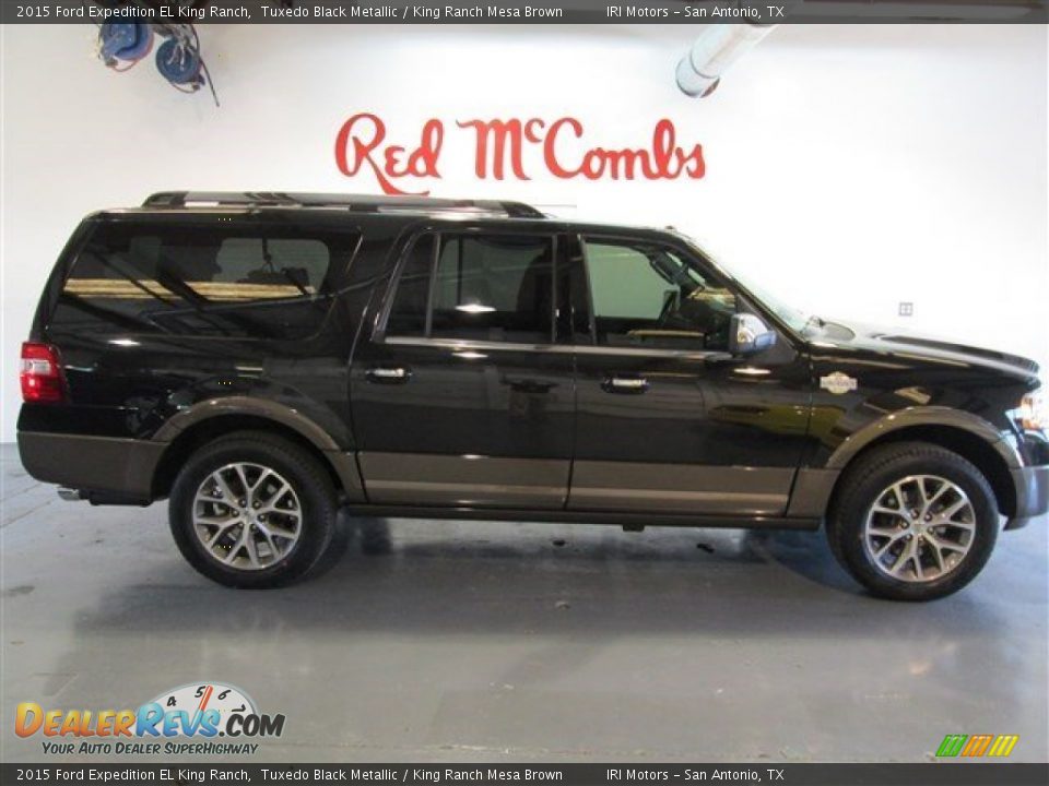 2015 Ford Expedition EL King Ranch Tuxedo Black Metallic / King Ranch Mesa Brown Photo #9