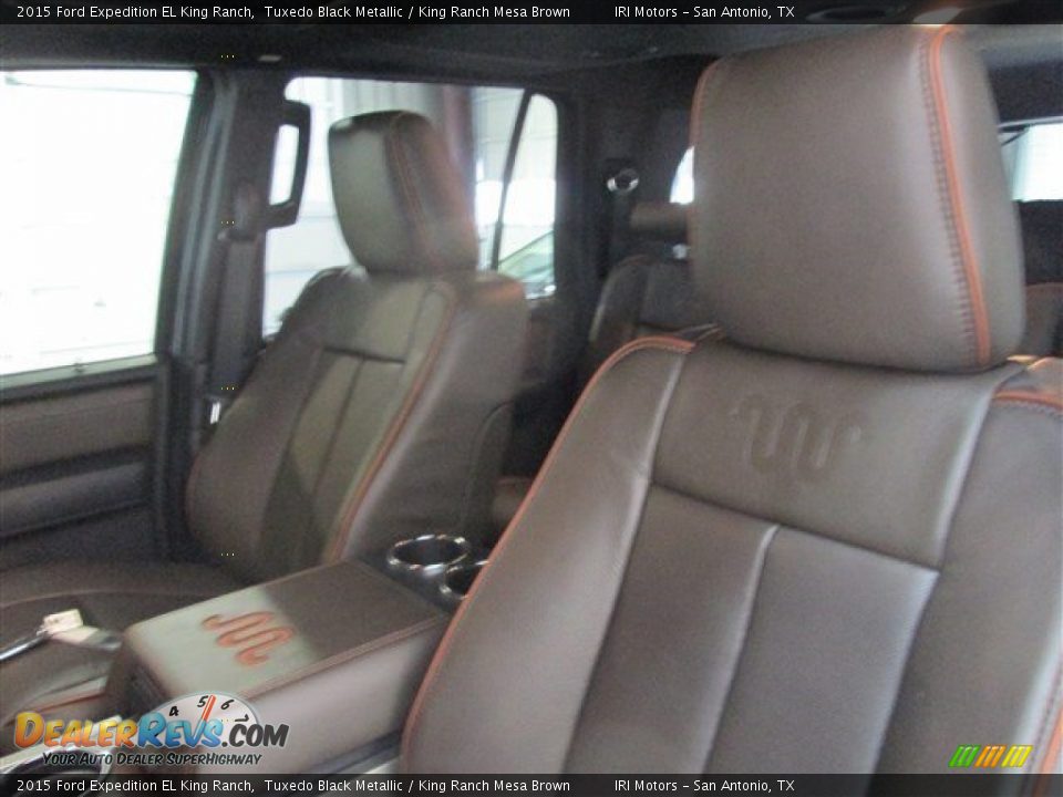 2015 Ford Expedition EL King Ranch Tuxedo Black Metallic / King Ranch Mesa Brown Photo #10