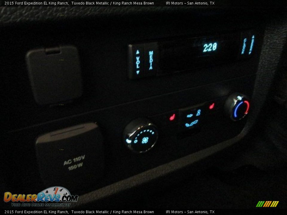 2015 Ford Expedition EL King Ranch Tuxedo Black Metallic / King Ranch Mesa Brown Photo #12